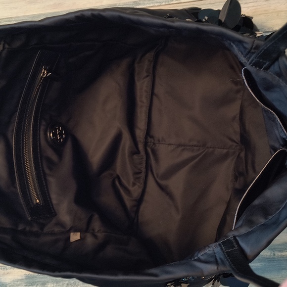 Tory Burch Flower Cluster Tote in Black - Picture 11 of 14